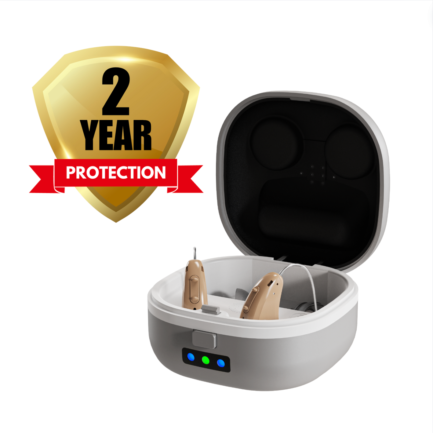 1 Pair Hearing Aids + 2 Year Protection
